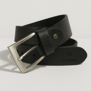 Cow Leather Casual Belts For Men (Black)