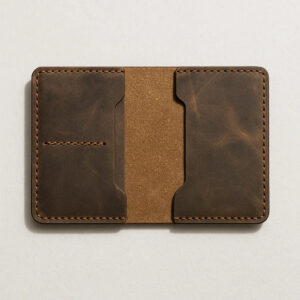 Cow Leather Card Holder For Men (Brown)